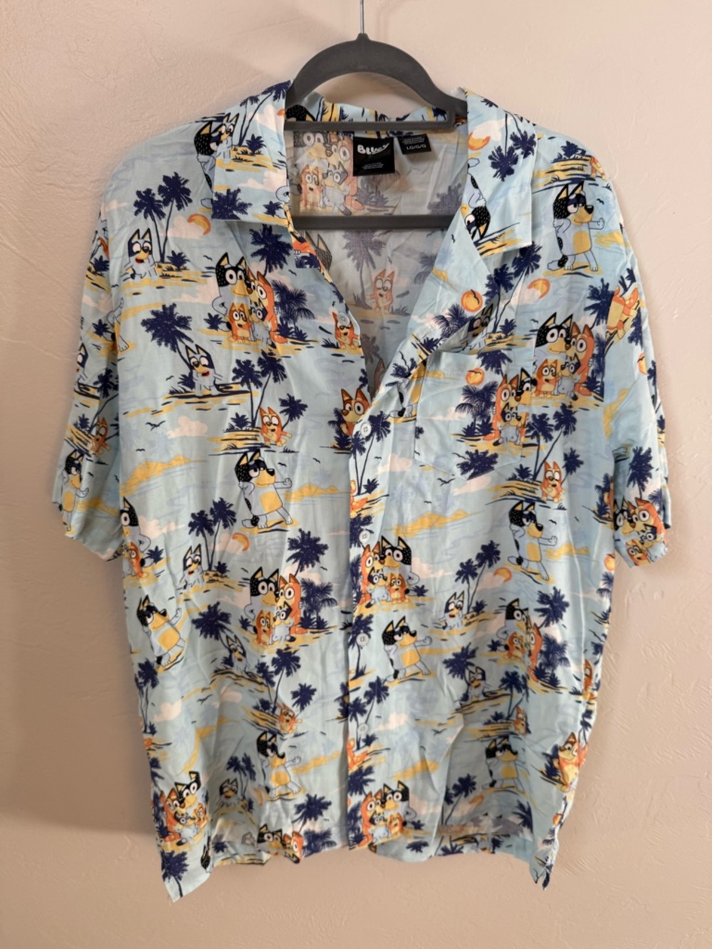 Bluey Hawaiian Button-Up Shirt